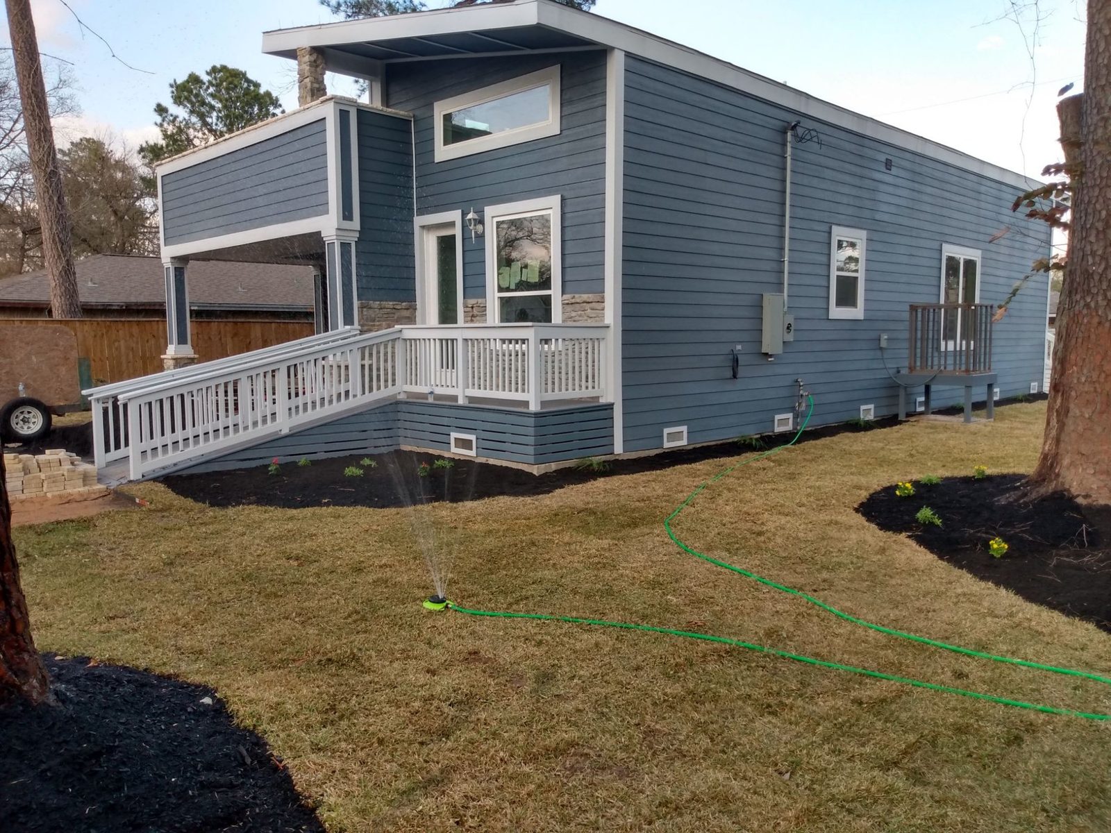 Completed custom residence exterior
